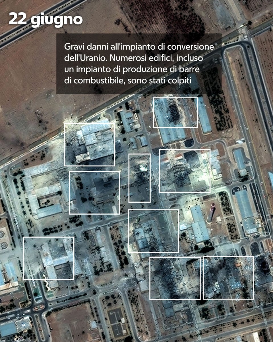 paolacip's tweet image. La guerra dei 12 giorni al nucleare dell’Iran. Ecco quanto è stato danneggiato il programma del regime repubblica.it/esteri/2025/06… di Gabriella Colarusso, Laura Lucchini, Fabio Tonacci  @NenaDarling @fabiotonacci @gabriella_roux  - A cura del Visual Lab
