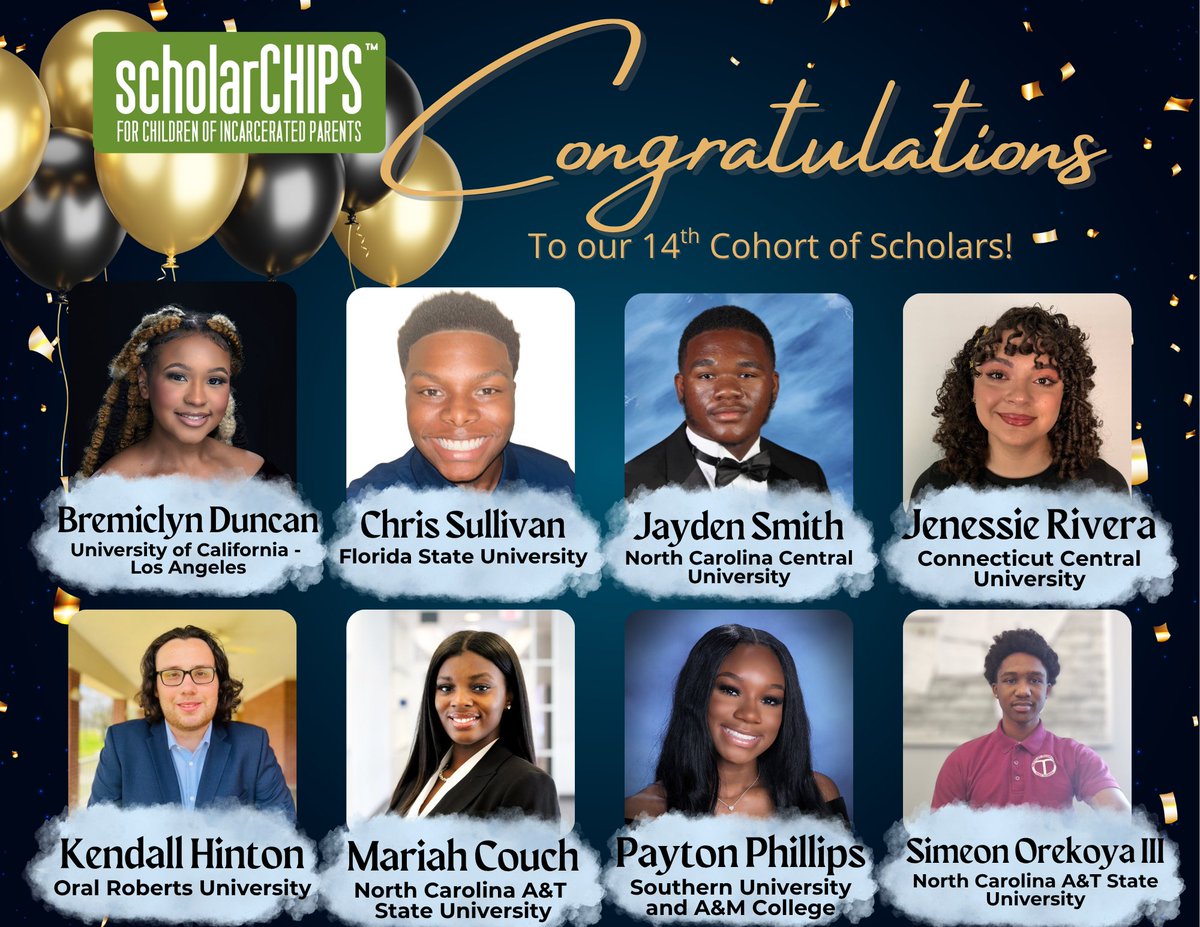 WE ARE EXCITED TO ANNOUNCE OUR 14TH COHORT OF SCHOLARS!!! 🎉🎉🎉🎉🎉 #ScholarCHIPS