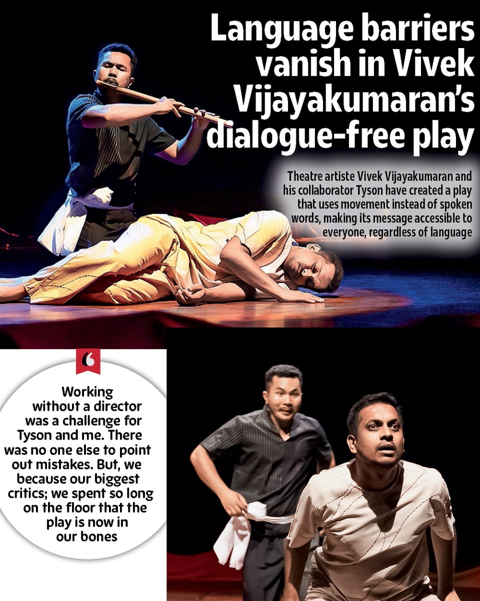 BangaloreTimes1's tweet photo. #Bengaluru-based theatre artiste #VivekVijayakumaran’s play, #ItisYou, resonates across languages, borders, and beliefs, without a single word being spoken.

Read the full article here
https://t.co/Mn1Rzhlhrs

#cityevents #theatreplay #bengalurutheatre #latest #trending https://t.co/YrfJBOb14p