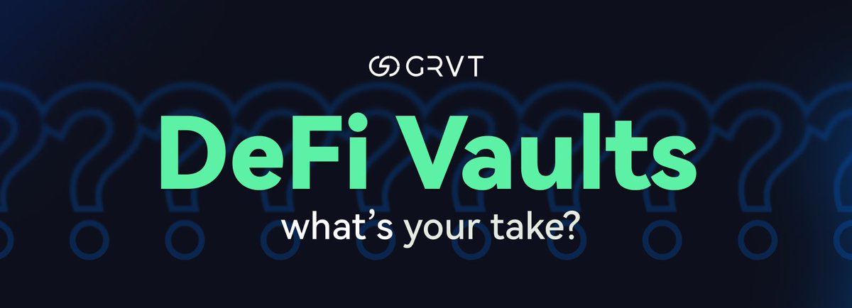 Thoughts on today's DeFi vaults? How many of you are active users of any vaults out there? Share in the comments.