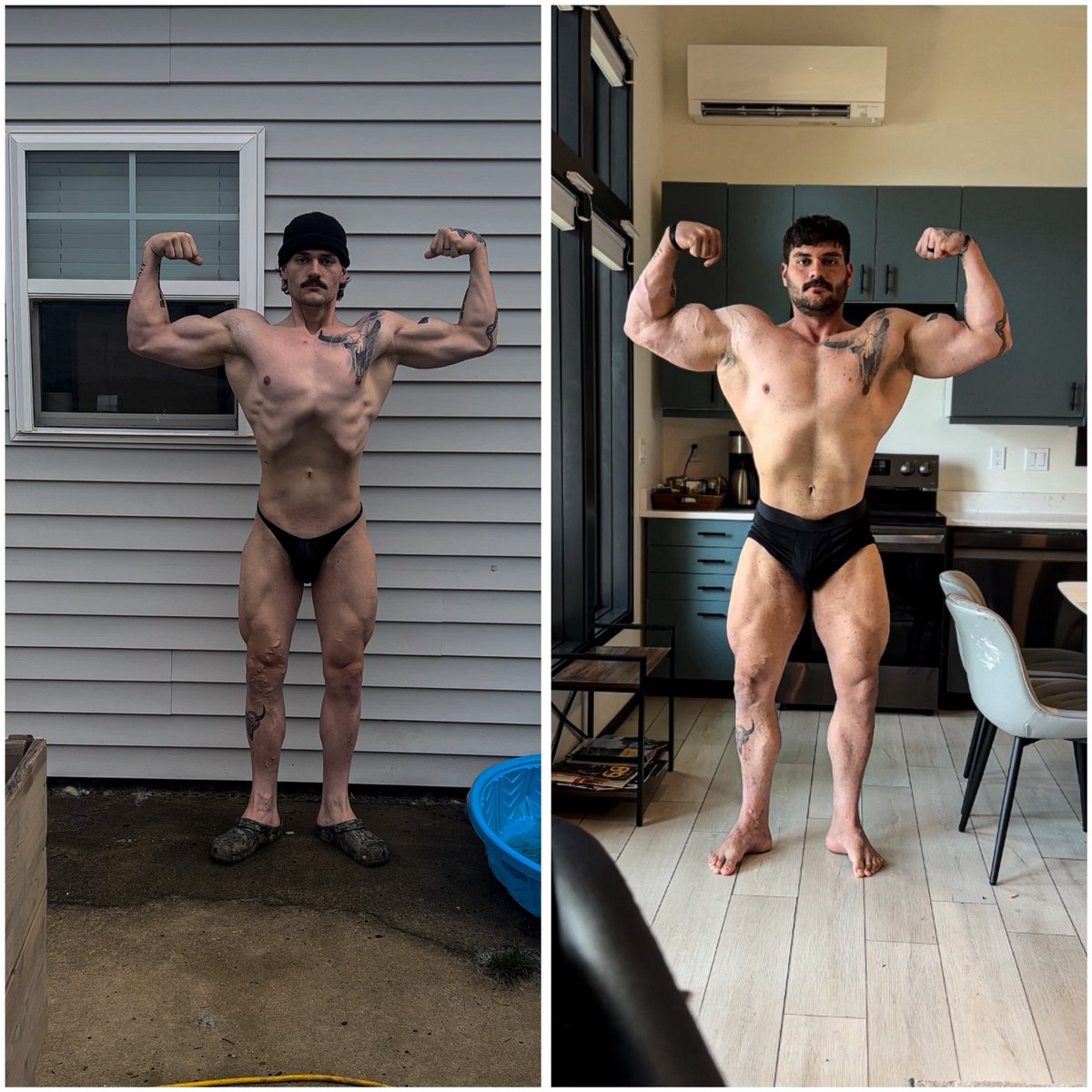 If anyone needs a lil motivation;

June 2023 @ 196lbs - June 2025 @ 264lbs 

Been off diet for a week now because I’m on vacation and been enjoying myself eating what I want and have only trained once