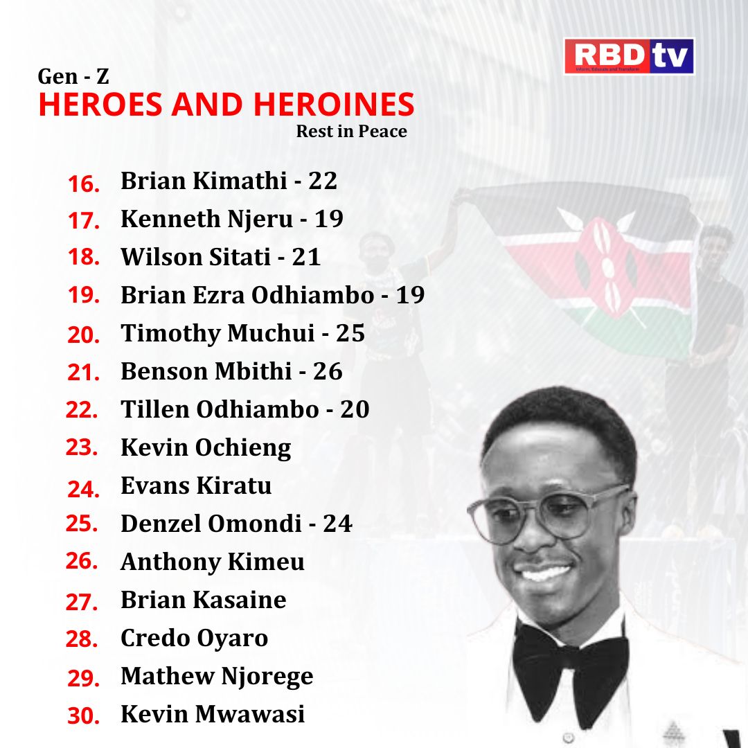 wanjirunjira's tweet photo. These are fellow patriots killed for demanding better nation. Tomorrow we honor them. Tusiwaangushe.

#SiriNiNumbers 
#Mashujaawetu https://t.co/mTVuHNGwzA