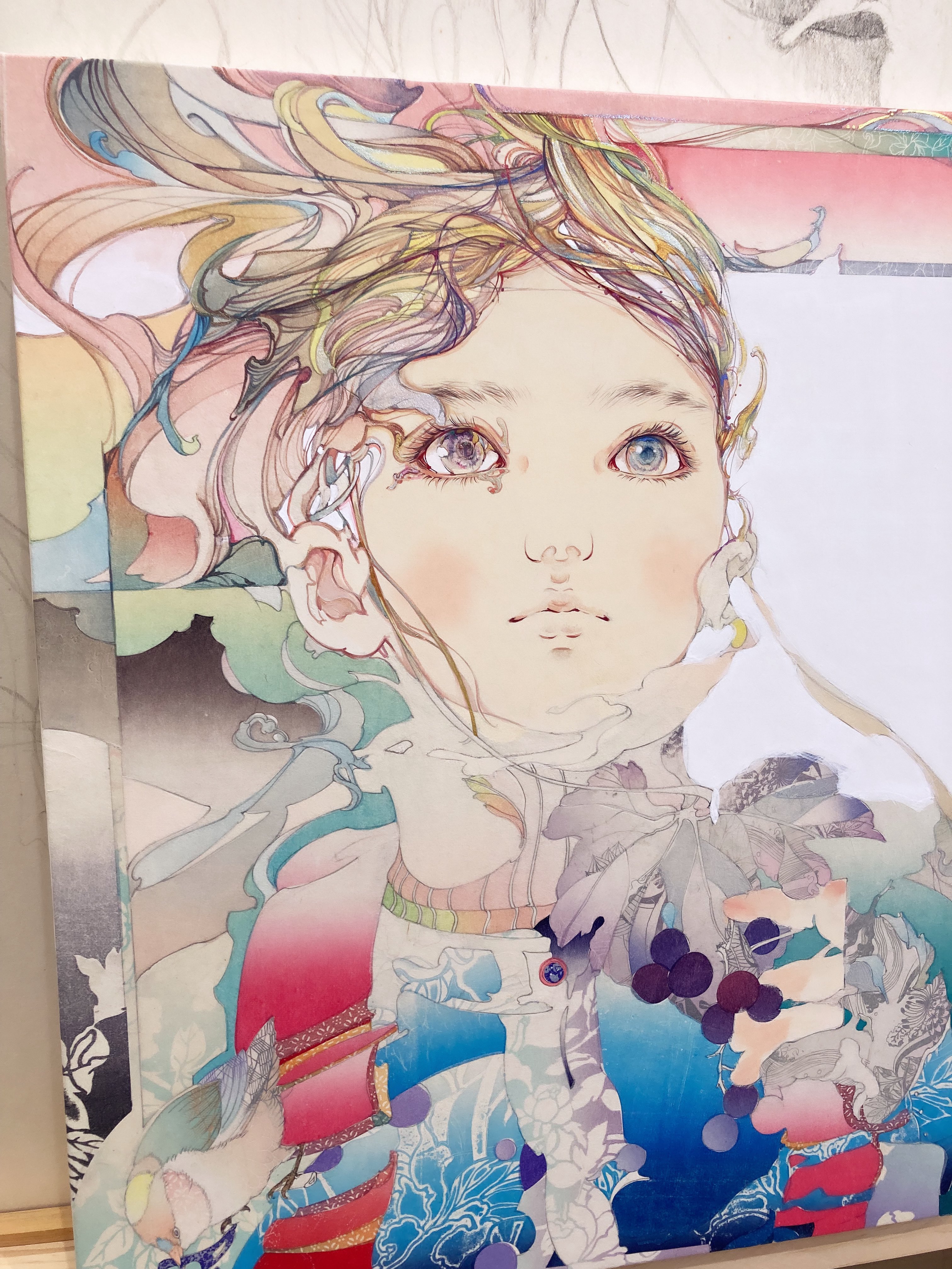 彩美版®シルクスクリーン版画 入江明日香「白い森」 限定150部