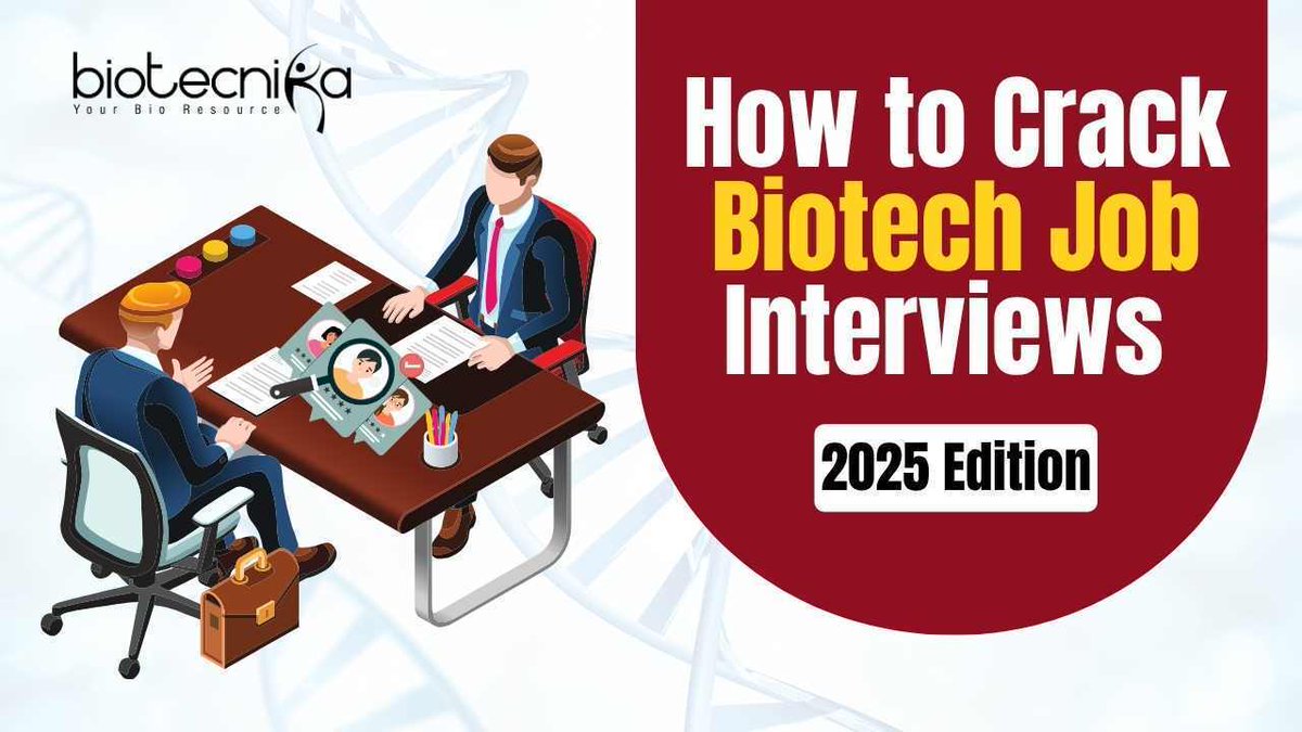 🚨 Cracking a Biotech Interview in 2025?

Here's the ultimate guide with expert-backed tips &amp; strategies👇
🔗 biotecnika.org/2025/06/how-to…

👥 Tag someone job hunting!

#BiotechJobs #InterviewTips #BiotecnikaGuide #LifeScienceCareers