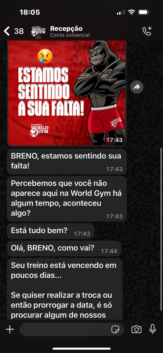 killzin08's tweet photo. Mil anos sem ir pra academia https://t.co/nh7bGgCboR