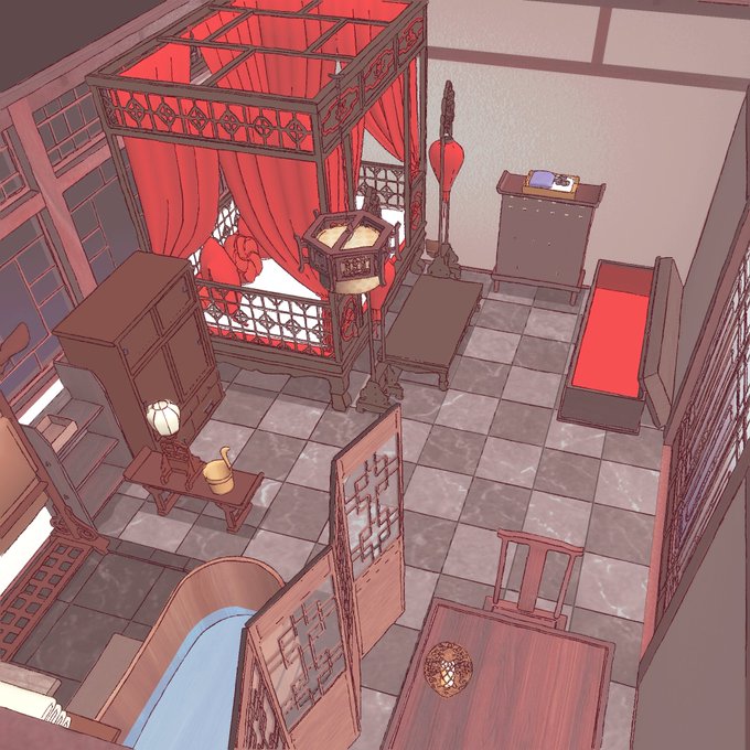 背景作りながら、ここでシチュ決めストーリー決め。この時点で脳内キャラが(勝手に)動かなければ(話始めなければ)そのお題はアウト。 動いてるけど、それが実際描けるかは(表現できるかは)また別の話ですが。 