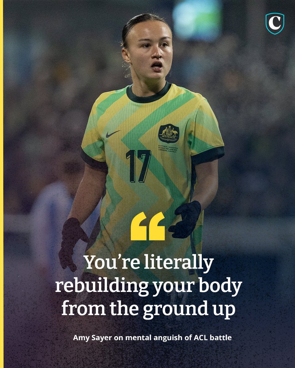CODE Football (@codefootballau) on Twitter photo Amy Sayer felt like her knee had 'dislocated five metres to the left'. It started a harrowing journey back to the Matildas that took more than 450 days.
HER STORY | bit.ly/45E6zks
✍️: <a href="/_Erin_Smith/">Erin Smith</a> Amy Sayer felt like her knee had 'dislocated five metres to the left'. It started a harrowing journey back to the Matildas that took more than 450 days.
HER STORY | bit.ly/45E6zks
✍️: <a href="/_Erin_Smith/">Erin Smith</a>
