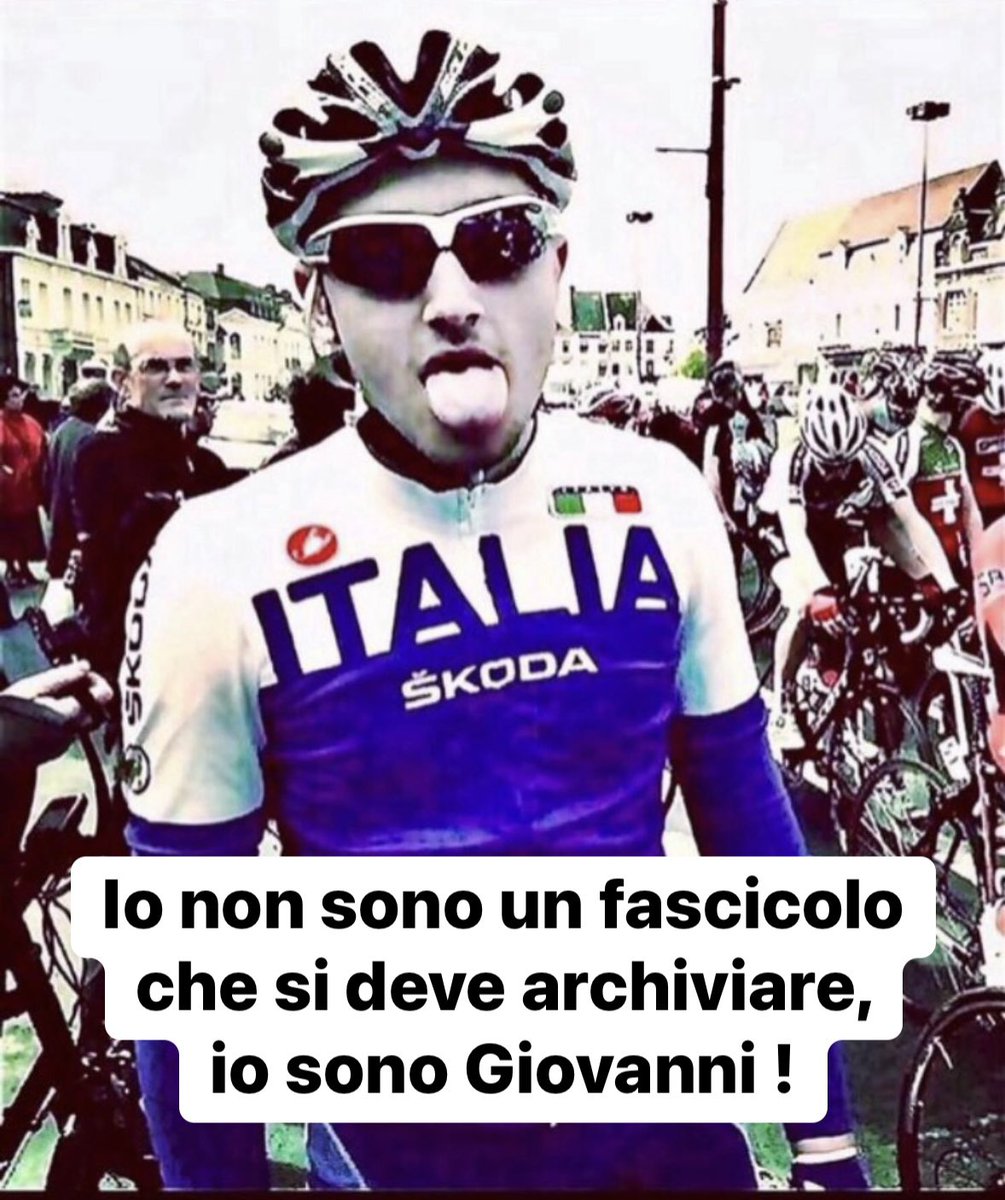 FEDERCICLISMO MATRIGNA E PROCURE INDEGNE. Mio Figlio Giovanni è stato un tesserato della federciclismo sin dall’età di 5 anni. Ha dato lustro alla federciclismo, vestendo la Maglia Azzurra alla Parigi-Roubaix. Ed è morto a 22 anni, a poco più di 100 metri dalla linea di arrivo,