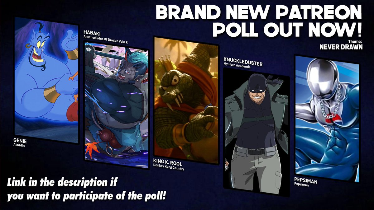 I'll be drawing two of these hunks for the first time next month, which ones will it be?

Link in bio