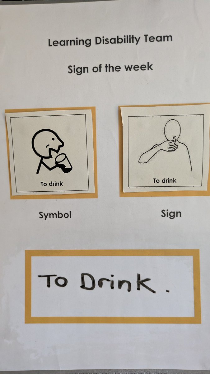 This week's sign of the week is -to drink. Remember to keep drinking this week as it's been hot .