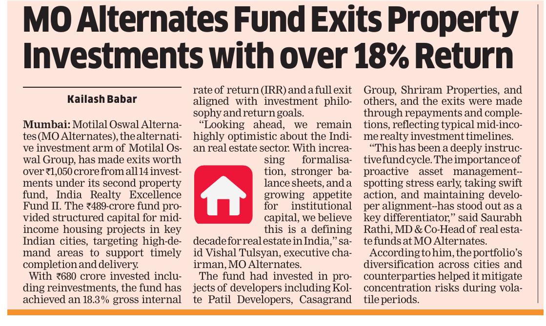 Kailash Babar ET (@kailashbabar_) on Twitter photo #MotilalOswal Alternates, #alternativeinvestment arm of <a href="/MotilalOswalLtd/">Motilal Oswal Financial Services Ltd</a> , has made exits worth over Rs 1,050 crore from all 14 #investments under its second #property #fund
economictimes.indiatimes.com/markets/stocks… <a href="/EconomicTimes/">Economic Times</a> #RealEstate #Housing #Deals #PrivateEquity #Finance #MotilalOswal Alternates, #alternativeinvestment arm of <a href="/MotilalOswalLtd/">Motilal Oswal Financial Services Ltd</a> , has made exits worth over Rs 1,050 crore from all 14 #investments under its second #property #fund
economictimes.indiatimes.com/markets/stocks… <a href="/EconomicTimes/">Economic Times</a> #RealEstate #Housing #Deals #PrivateEquity #Finance