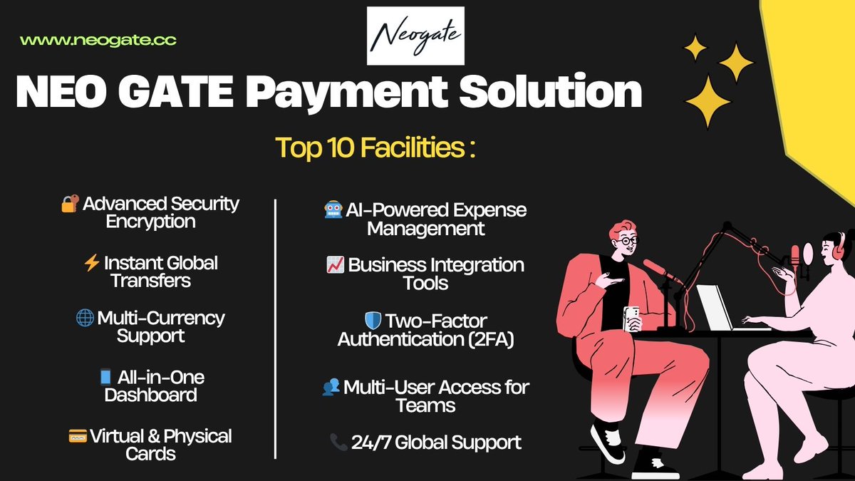 Neo_Gate_Web3's tweet image. 🌍 Power your payments with NEO GATE!

Top features:
🔐 Security
⚡ Instant Transfers
🌐 Multi-Currency
🤖 AI Expense Mgmt
💳 Virtual/Physical Cards
👥 Team Access
📞 24/7 Support
Explore more 👉 neogate.cc
#Fintech #Payments #NeoGate