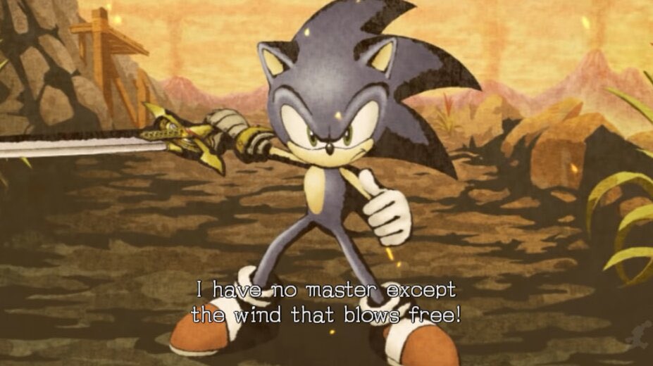 kujikawa_ris3's tweet photo. @TheCartoonBase Black knight sonics definitely my favorite. He had SO MUCH sauce. The story, was phenomenal, and the game did so well at portraying the main cast as characters from the story of King Arthur. Sonics a carefree person, who still stops to help others in need. That’s my type of Sonic https://t.co/sw183mnTal