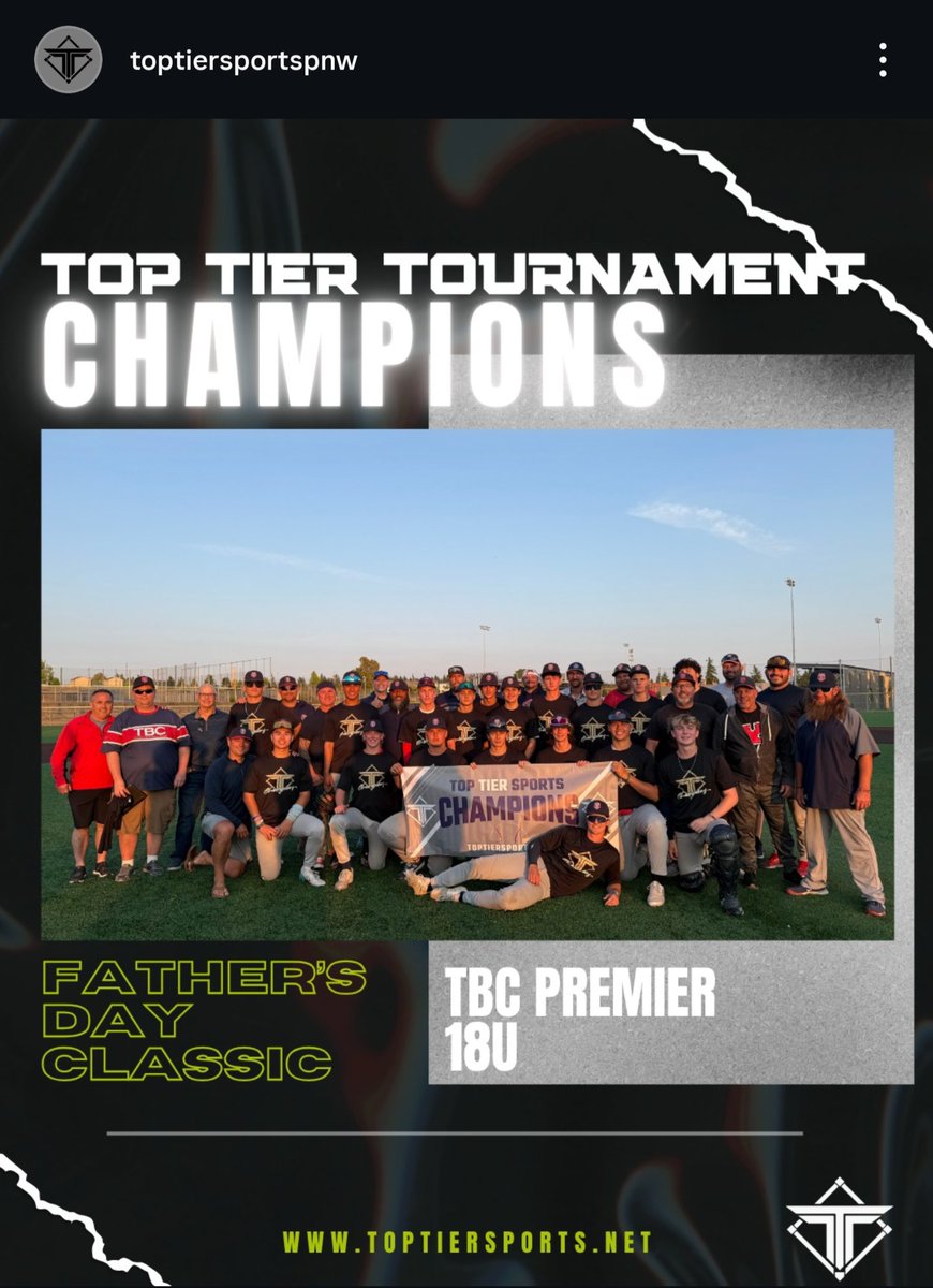🏆 Father’s Day Classic Recap 🏆

TBC Premier 18U ran the table at the Top Tier Father’s Day Classic, finishing 6-0 and taking home the championship!

💎 Tournament MVP @jacksonkeeton (2025, <a href="/sdmesa_baseball/">SD Mesa College Baseball</a>) was named Tournament MVP, leading all hitters with 12 hits and 6