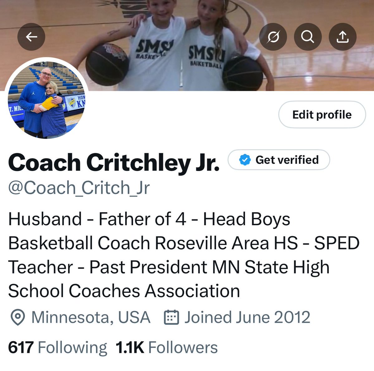 Coach_Critch_Jr's tweet image. In April of 2024 (after 4 great years) I resigned from teaching/coaching in Big Lake to pursue a career in admin. When the summer contact period came around in June of 2024 I immediately missed being in a gym. Today I was back in a gym doing what I love at Roseville H.S.
