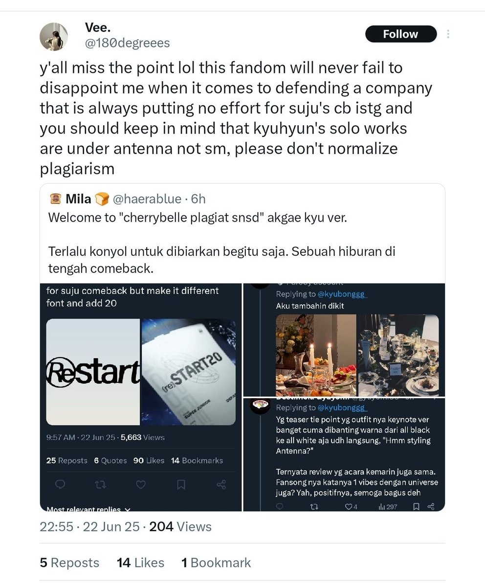 MorningDews_'s tweet photo. @antennamusic @lucid_fall_jo hello please take action of this. super junior album is very similar to kyuhyun restart album and they even used the word restart https://t.co/t2PWVwCPAo