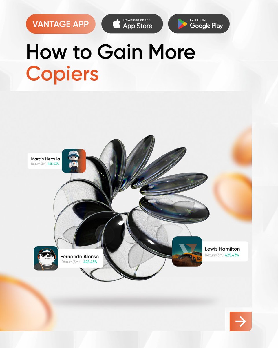 vantagemalaya's tweet photo. Level up your trading game with these tips and tricks to grow your copier count.
Copy trade today 👍!
#VantageApp #VantageCopyTrading #VantageMarkets https://t.co/aMzLe9kkrj