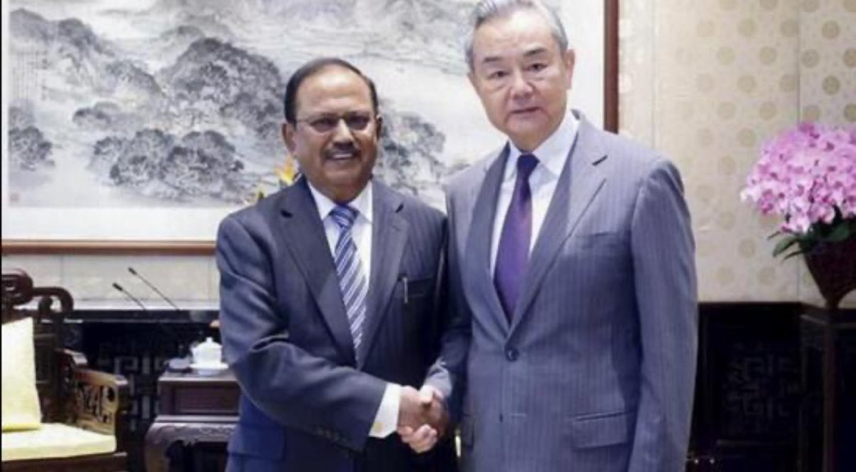 “National Security Adviser Ajit Doval raised the issue of countering all forms of terrorism to maintain peace and stability in the region during a meeting with Chinese foreign minister Wang Yi in Beijing on Monday, part of a series of steps by the two sides to normalise bilateral
