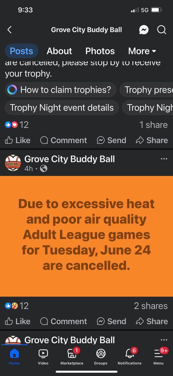 GCBuddyBall's tweet photo. No games tomorrow night
We have added next Tuesday July 1, Trophy’s  either way on that night https://t.co/vYM2dElfR7