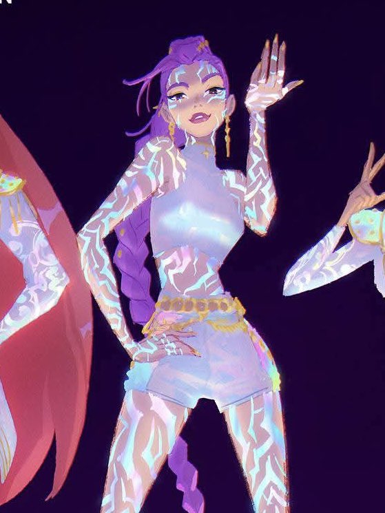 desolatist's tweet photo. currently thinking about mermaid rumi with a beautiful purple tail that also has her colorful iridescent patterns on it… https://t.co/1kIsPAEduG