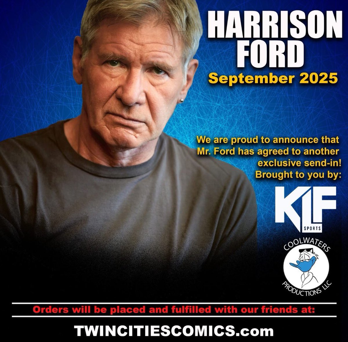 ハリソンフォードのサイン会きましたね 年齢的にも最後になる可能性も