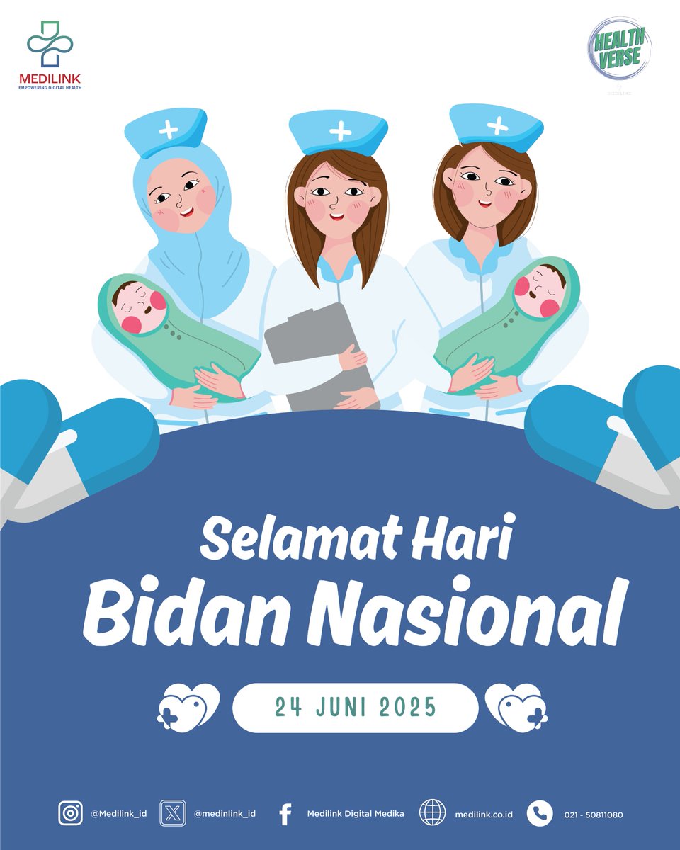 Medilink_ID's tweet photo. Hari ini, kita rayakan Hari Bidan Nasional sebagai bentuk penghargaan atas pengabdian yang tak ternilai. Terima kasih telah menjadi bagian dari awal kehidupan, menjaganya dengan sepenuh hati. Doa dan hormat kami untuk semua bidan di seluruh Indonesia ✨

#HariBidanNasional https://t.co/L0XrCdKxPy