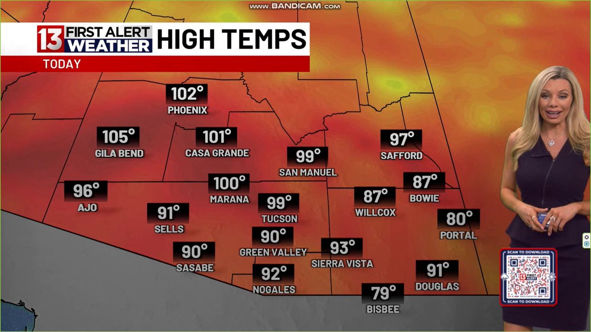 NewsWatcher102's tweet photo. .@alliepottertv on Monday ❤️🩶💜 #AzWx #TucsonWx #KOLDNews #KOLDWeather #AlliePotter https://t.co/wW1NjPHdBu