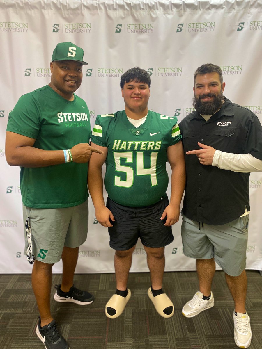 Julian chavez 3 ⭐️ DT (@julianchavez209) on Twitter photo Had a great time today visiting Stetson university thank you to <a href="/CoachKLBs/">Dustin Kincaid</a> and <a href="/CoachSmith91/">Herman Smith</a> for showing me around.
<a href="/BrandonHuffman/">Brandon Huffman</a> <a href="/PGregorian/">Paul Gregorian</a> <a href="/GregBiggins/">Greg Biggins</a> <a href="/PrepRedzoneCA/">Prep Redzone California</a> Had a great time today visiting Stetson university thank you to <a href="/CoachKLBs/">Dustin Kincaid</a> and <a href="/CoachSmith91/">Herman Smith</a> for showing me around.
<a href="/BrandonHuffman/">Brandon Huffman</a> <a href="/PGregorian/">Paul Gregorian</a> <a href="/GregBiggins/">Greg Biggins</a> <a href="/PrepRedzoneCA/">Prep Redzone California</a>