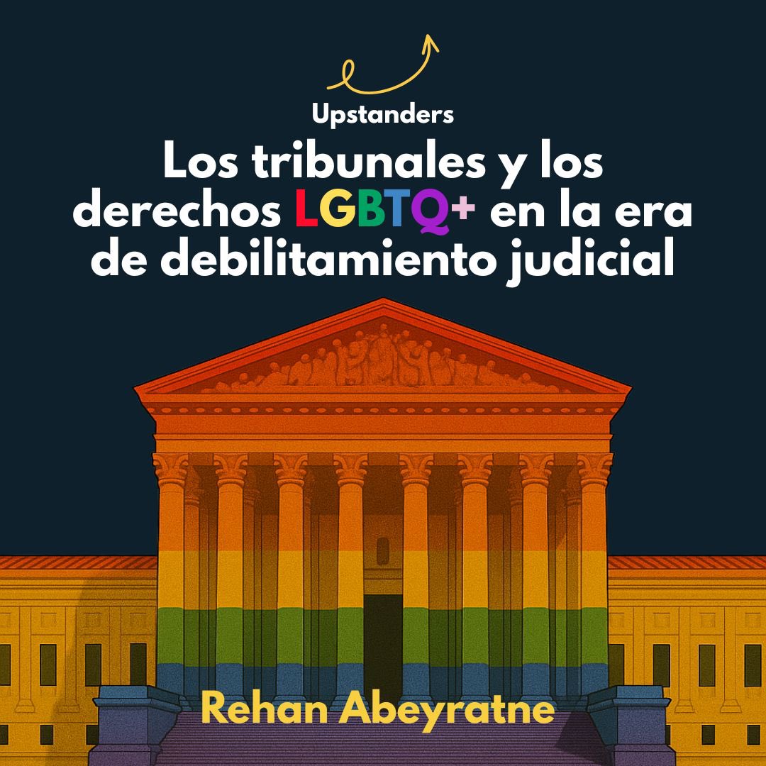 Ya está disponible nuestro episodio de pride, en el que <a href="/rehanabeyratne/">Rehan Abeyratne</a> nos habla de su libro. 

Analizamos cómo algunos tribunales en contextos de erosión democrática protegen derechos LGBT para limpiar su reputación y mantener su legitimidad. 

open.spotify.com/episode/1Un25H…