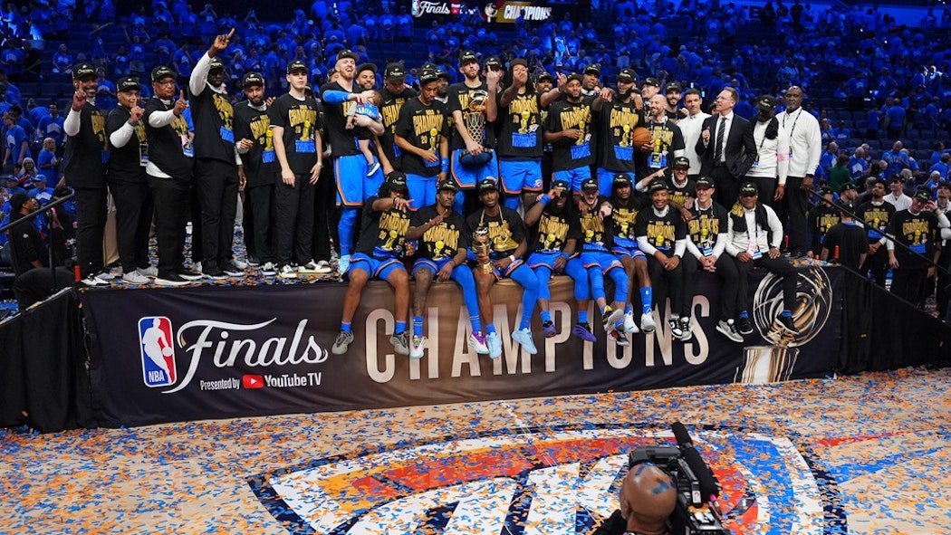 serenashirt's tweet photo. 🏆 Thunder reigns! Oklahoma City Thunder are your 2025 NBA Finals Champions! 💙⚡ Celebrate greatness with exclusive fan gear. Rep your pride in style!
👉 Visit Serena's Merch now: https://t.co/pAuHmuqtTQ
#OKCThunder #NBAFinals2025 #ThunderUp #Champions2025 https://t.co/VBDEfsVuZM