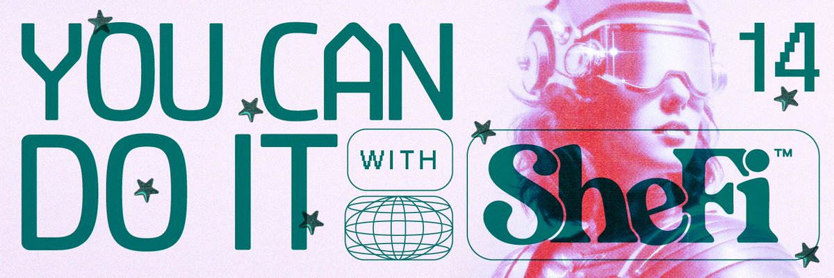 the frontier is feminine!!

i’m finally joining #SheFiSeason14 as a SheFi Scholar 😭😭

my pluto conjunct mc has arrived yallll

i’m honored to start my journey with web3 world with all of you 🥰

thank you so much <a href="/shefiorg/">shefi.eth (💫,💫)</a> !! 💫💫