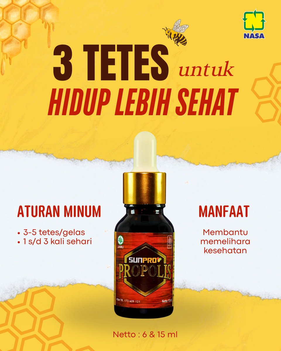 ptnasa's tweet image. 😟 Sering Kecapekan, Susah Fokus, atau Gampang Sakit? 😟
Jangan biarkan aktivitas &amp;amp; hobi terganggu gara-gara tubuh nggak fit! 🚀 
Propolis bisa bantu jaga daya tahan tubuh, bikin kamu tetap semangat dan nggak gampang drop.✨

#SUNPRO #SunproNanoPropolis #PropolisViral #Dayatahan