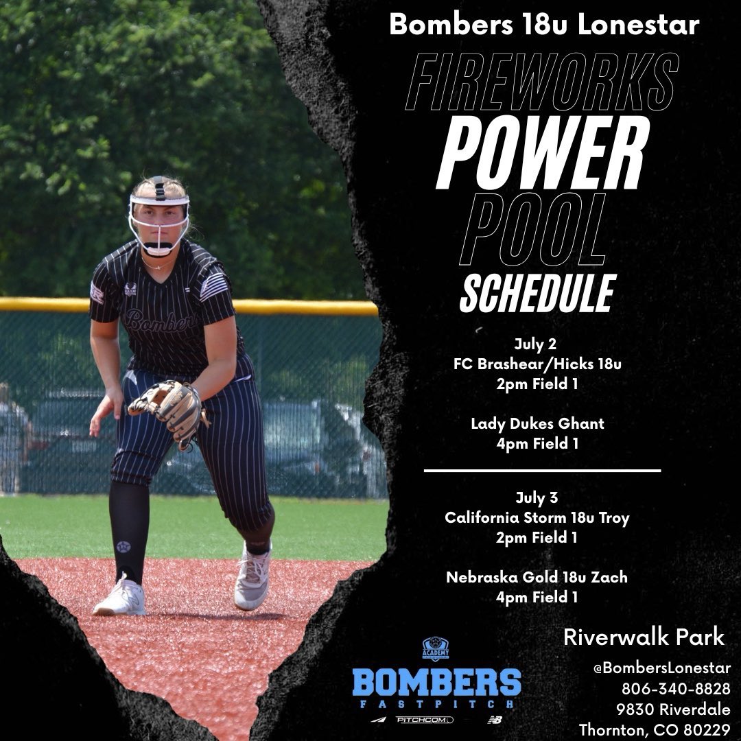 Power Pool Schedule for Colorado for Fireworks Power Pool