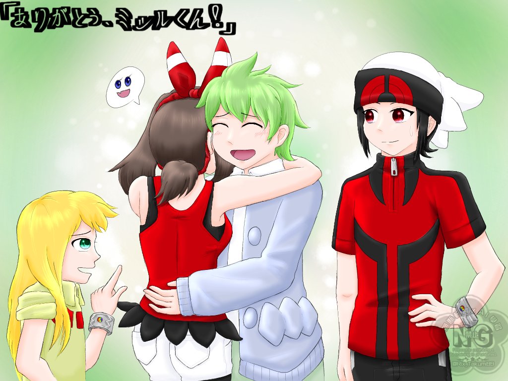 Rix_takumi99's tweet photo. Day 25：『ありがとう、ミツルくん』

ﾐﾂﾙくんはﾙﾋﾞｰの親友。ギリーさんに助けられてﾐﾂﾙの秘密基地に泊まった後、ｻﾌｧｲｱはお礼にﾐﾂﾙを抱きしめます。ﾙﾋﾞｰはそんなに気にしてないけど（ﾗﾙﾄﾞにからかわれちゃうけどww）╮(╯▽╰)╭

#30日cpチャレンジ #ポケスペ #pksp #ルサ https://t.co/eRQMsEv8kM