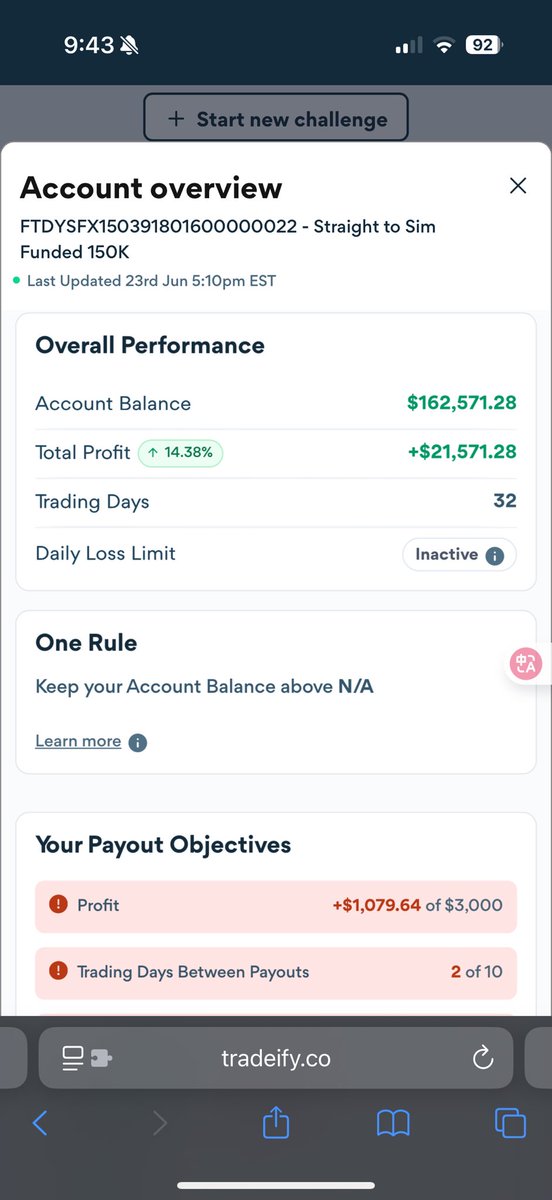 kinfx_'s tweet image. 32 Trading days account *5 

#tradeify