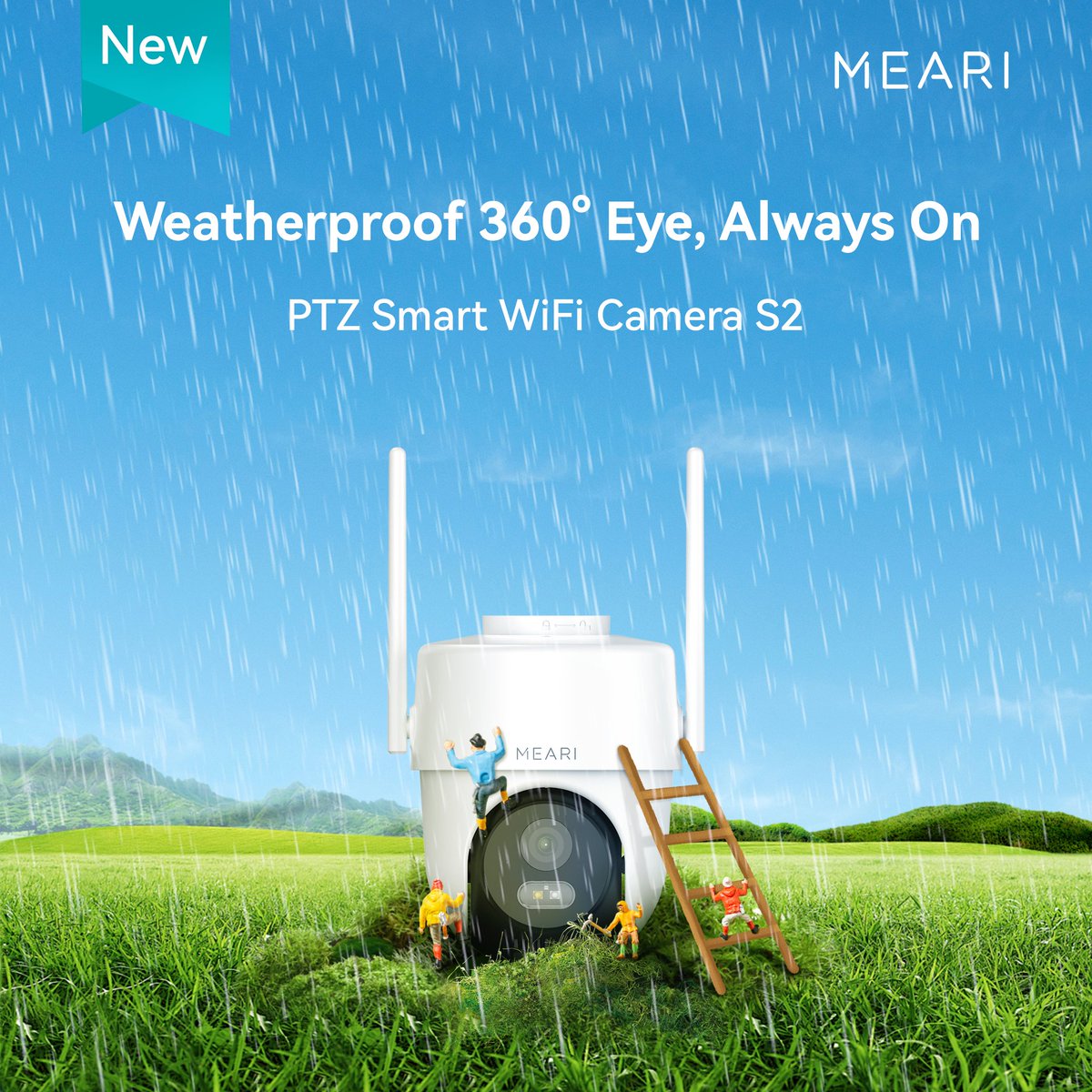 MeariGlobal's tweet photo. Meet the MEARI Outdoor PTZ Smart WiFi Camera S2!  
Enjoy 2K HD full-color night vision, motion zone alerts, and remote control via the MEARI app. Store footage locally (SD card) or in the cloud. Upgrade your home security today!  🌟 Learn more: https://t.co/qtW2ak1F4k https://t.co/JQuUz9WM94