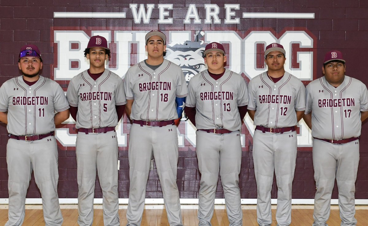 Congratulations to the Class of 2025 Bridgeton Bulldogs:
5 Joel Francisco Lopez, C/IF
17 John Giles-Chazares, RHP
11 Edwyn Morales Ruiz, 2B
18 Leroy Ortiz Rodriguez, 1B/P
12 Mariano Pantaleon, IF/P
13 Josue Rojas Peralta, IF
#Believe #WeAreBridgeton 🅱️⚾️🐶 🎓