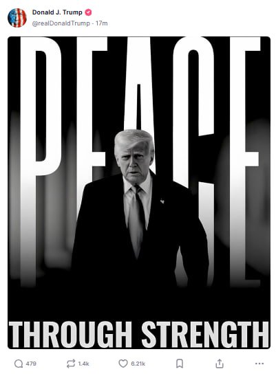 Trump dice que la paz se logra con la fuerza. Hitler pensaba lo mismo; por eso usó la fuerza para invadir a todos los países vecinos y así lograr la paz en Europa.

Trump no es listo. Lo entiendo, es de derecha, ese lugar donde la inteligencia está al borde de la extinción.