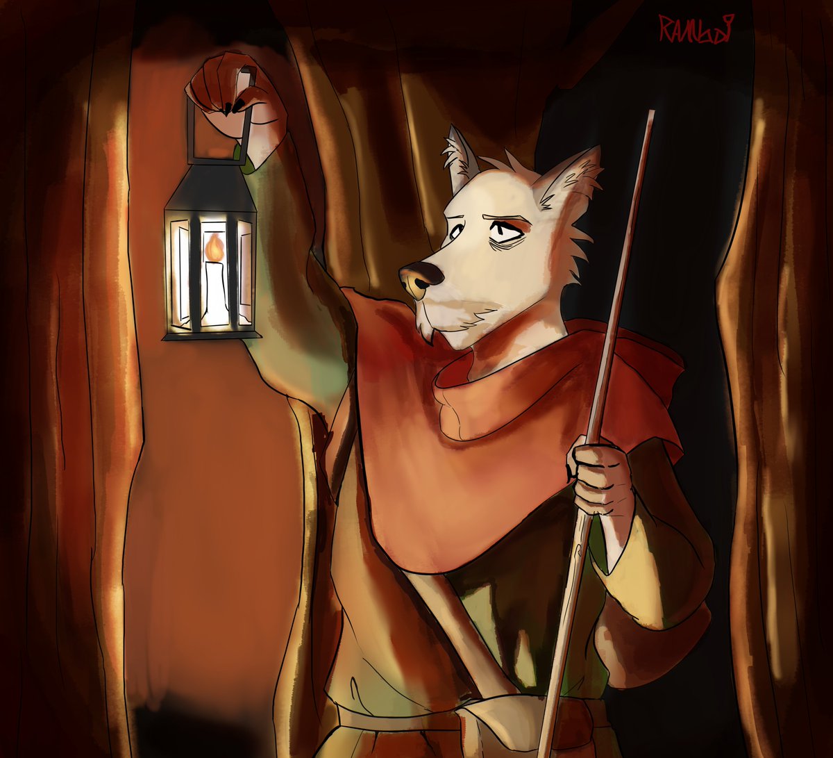 walking through the night forest🌙