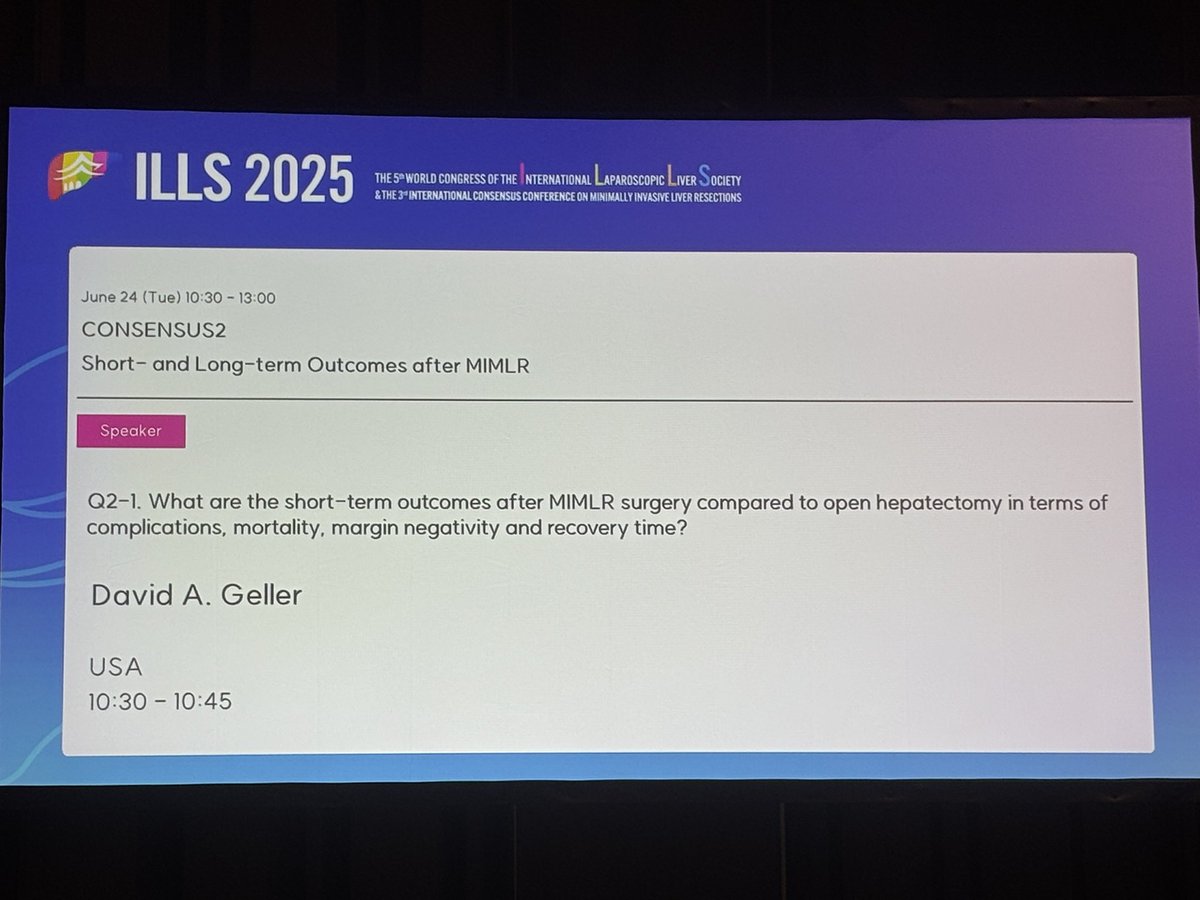 ILLS (@ills_lapliver) on Twitter photo Moving towards Q2 at Consensus Conference on Minimally Invasive Liver Resections at #ILLS2025
#SoMe4HPB <a href="/hpbsurgeon1/">Catherine Teh 陳婉然🇵🇭</a> <a href="/_ILTS_/">ILTS</a> <a href="/IHPBA/">IHPBA</a> <a href="/EAHPBA/">E-AHPBA</a> <a href="/HPB_Surgeon/">Adnan Alseidi</a> <a href="/JHawksworthMD/">Jason Hawksworth MD, FACS</a> <a href="/HondtMathieu/">Mathieu D’Hondt MD, PhD</a> <a href="/Giammatwit/">Giammauro Berardi</a> <a href="/LopezBenS/">santi lopez ben</a> <a href="/AAFretland/">Åsmund A. Fretland</a> <a href="/Abuhilal9Abu/">Mohamed Abu Hilal</a> <a href="/AsbunMd/">Horacio J Asbun MD</a> <a href="/drciria/">RUBEN CIRIA</a> Moving towards Q2 at Consensus Conference on Minimally Invasive Liver Resections at #ILLS2025
#SoMe4HPB <a href="/hpbsurgeon1/">Catherine Teh 陳婉然🇵🇭</a> <a href="/_ILTS_/">ILTS</a> <a href="/IHPBA/">IHPBA</a> <a href="/EAHPBA/">E-AHPBA</a> <a href="/HPB_Surgeon/">Adnan Alseidi</a> <a href="/JHawksworthMD/">Jason Hawksworth MD, FACS</a> <a href="/HondtMathieu/">Mathieu D’Hondt MD, PhD</a> <a href="/Giammatwit/">Giammauro Berardi</a> <a href="/LopezBenS/">santi lopez ben</a> <a href="/AAFretland/">Åsmund A. Fretland</a> <a href="/Abuhilal9Abu/">Mohamed Abu Hilal</a> <a href="/AsbunMd/">Horacio J Asbun MD</a> <a href="/drciria/">RUBEN CIRIA</a>
