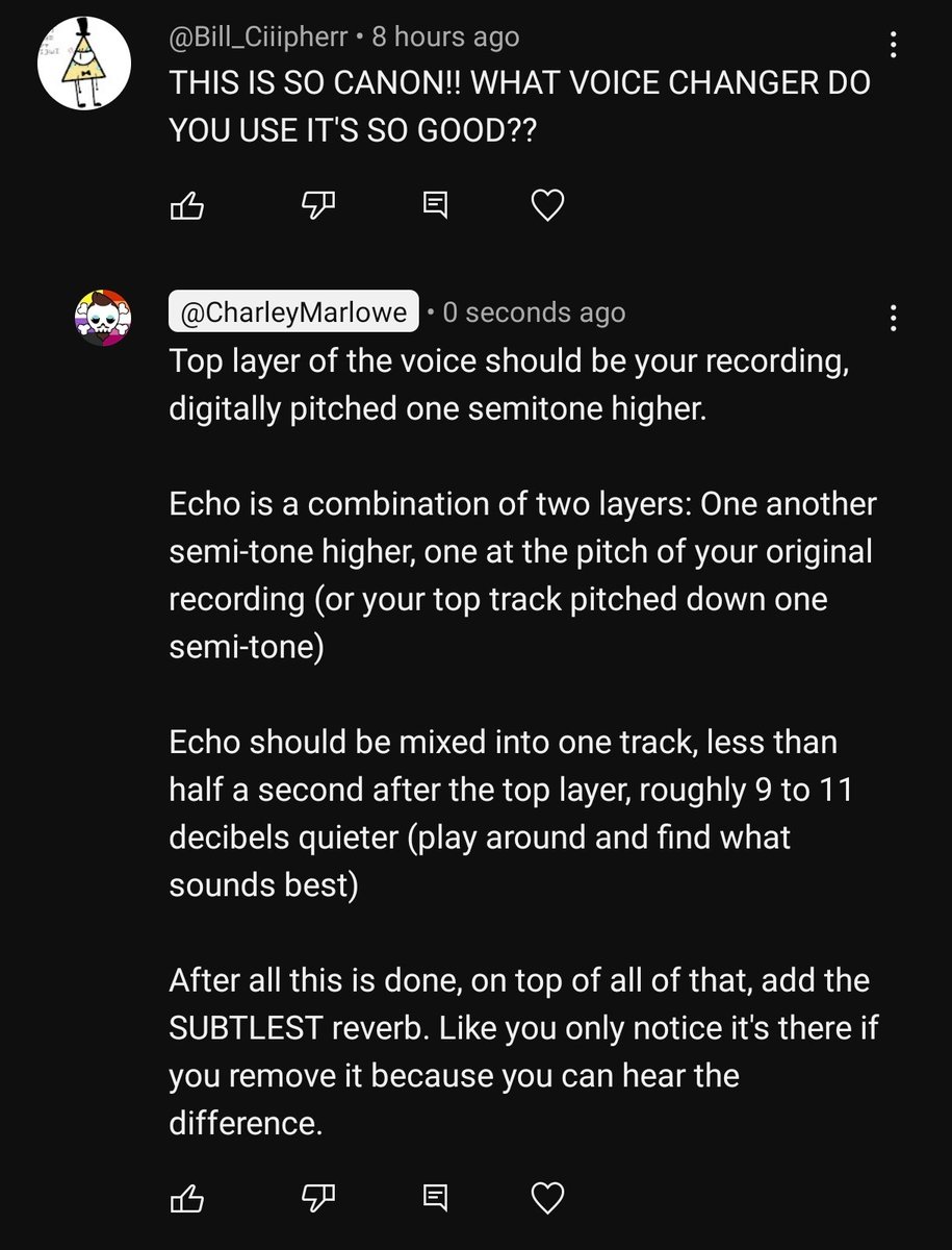 mysteryshackpod's tweet image. HOW TO DO BILL CIPHER'S VOICE FILTER: