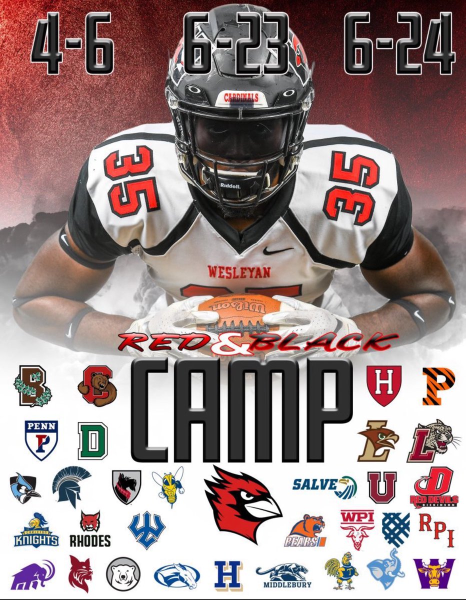 Kevin Cameron (@kevincameron190) on Twitter photo I'm excited to be registered for the Red and Black Camp @wesfbclinic @wes_football on 6/24 (11:30-1:30) Looking forward to being back on campus! Ready to Compete! <a href="/CoachDiCenzo/">Dan DiCenzo</a> <a href="/QueJones614/">Quentin Jones, MSL</a> <a href="/Coach_Lud/">Eric Ludwig</a> <a href="/CoachSheeks/">Adam Chicoine</a> <a href="/CoachRMoore34/">Coach Randi Moore</a>
<a href="/hopwood_rj/">RJ Hopwood</a> <a href="/Coachlanese13/">Coach George</a> <a href="/AboutUOutreach/">About U Outreach</a> I'm excited to be registered for the Red and Black Camp @wesfbclinic @wes_football on 6/24 (11:30-1:30) Looking forward to being back on campus! Ready to Compete! <a href="/CoachDiCenzo/">Dan DiCenzo</a> <a href="/QueJones614/">Quentin Jones, MSL</a> <a href="/Coach_Lud/">Eric Ludwig</a> <a href="/CoachSheeks/">Adam Chicoine</a> <a href="/CoachRMoore34/">Coach Randi Moore</a>
<a href="/hopwood_rj/">RJ Hopwood</a> <a href="/Coachlanese13/">Coach George</a> <a href="/AboutUOutreach/">About U Outreach</a>