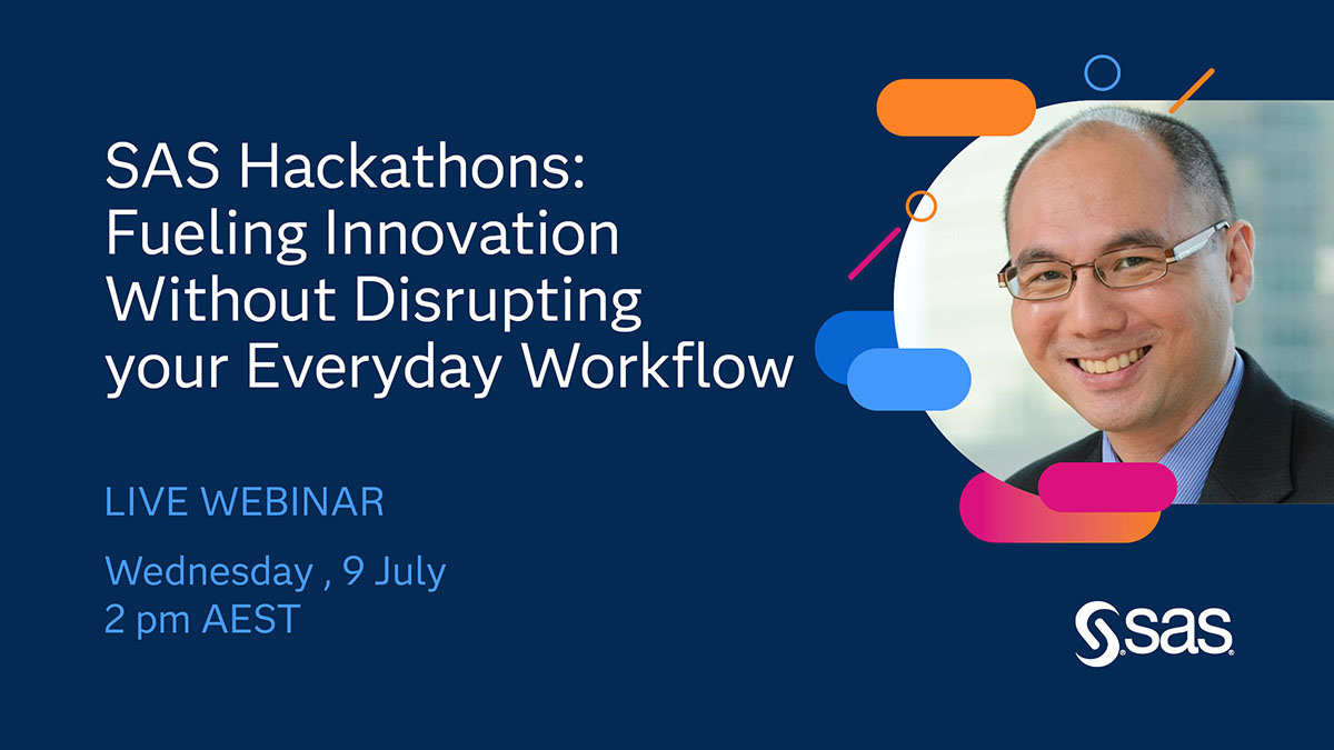 How do you balance day-to-day delivery with the drive to innovate?
We will explore best practices for preparing your team for a SAS hackathon, from scoping time and resources to measuring success beyond the final demo. 

Register now for this live webinar 2.sas.com/60194wELl