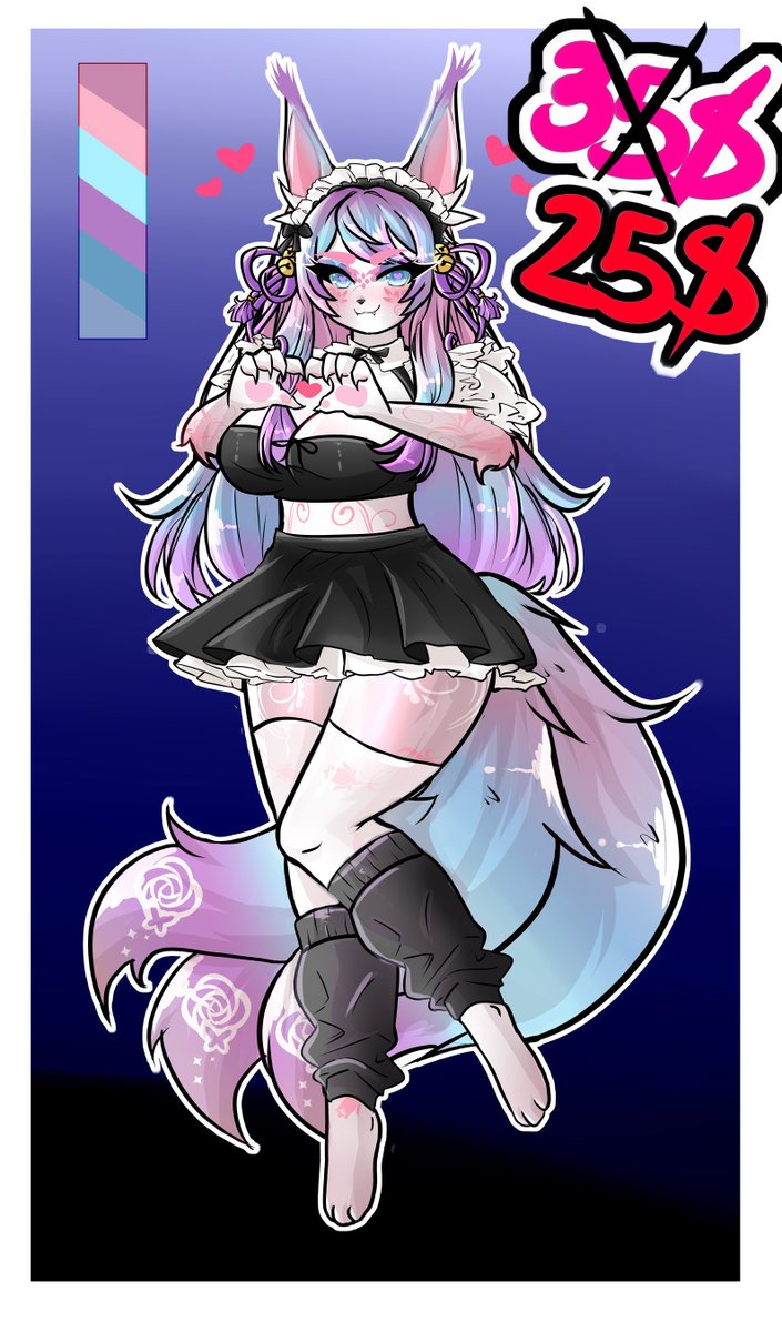 ADOPTABLE KITSUNE PASTEL COLOR OPEN 25$ (+5$ FUTANARI VERSION) 
-nude version available 
-Paypal OR PAYSEND only 
-includes transparent png files