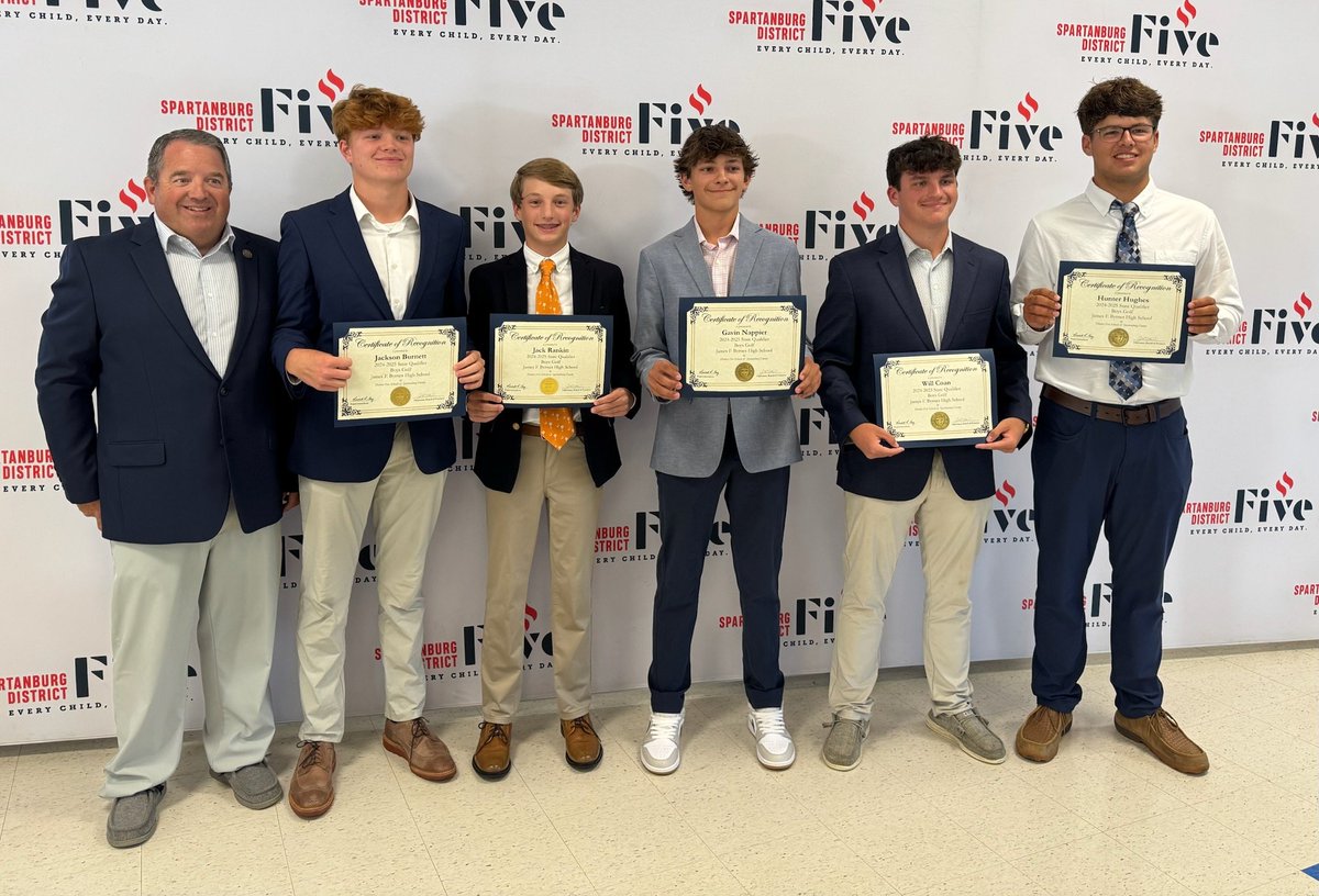 Byrnes Rebel Golf (@byrnesrebelgolf) on Twitter photo Our guys getting recognized tonight at the board meeting. What a great team. <a href="/JFBHSRebels/">James F. Byrnes High</a> <a href="/ByrnesRebelGolf/">Byrnes Rebel Golf</a> <a href="/fredcoanjr/">Fred Coan Jr</a> <a href="/btrout14/">Brady Trout</a> Our guys getting recognized tonight at the board meeting. What a great team. <a href="/JFBHSRebels/">James F. Byrnes High</a> <a href="/ByrnesRebelGolf/">Byrnes Rebel Golf</a> <a href="/fredcoanjr/">Fred Coan Jr</a> <a href="/btrout14/">Brady Trout</a>
