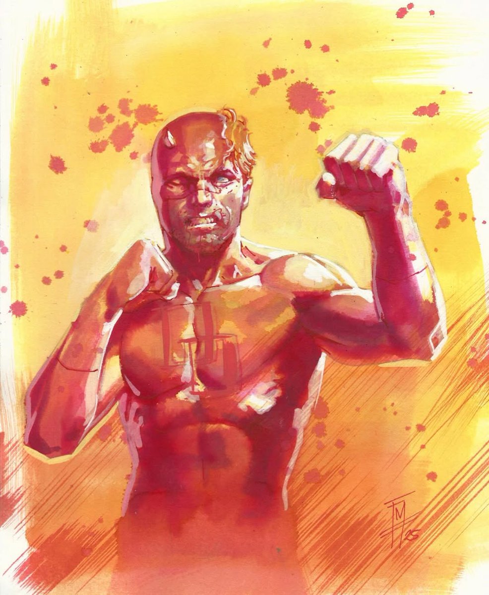 patthewatcher's tweet image. Daredevil | Matt Murdock
Artwork by: Federico Mele