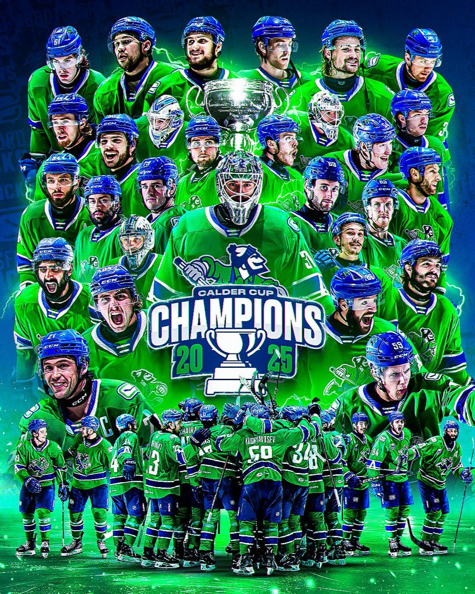 Sportsnet 650 (@sportsnet650) on Twitter photo The <a href="/abbycanucks/">Abbotsford Canucks</a> are the 2025 Calder Cup Champions!!
<a href="/SatiarShah/">Satiar Shah</a> and <a href="/danriccio_/">Dan Riccio</a> have the post game show next!!
Get your calls and texts in!!
LISTEN: player.sportsnet650.ca The <a href="/abbycanucks/">Abbotsford Canucks</a> are the 2025 Calder Cup Champions!!
<a href="/SatiarShah/">Satiar Shah</a> and <a href="/danriccio_/">Dan Riccio</a> have the post game show next!!
Get your calls and texts in!!
LISTEN: player.sportsnet650.ca