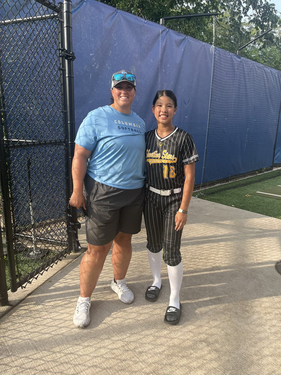 Kai-En Hsu (@kaienhsu2028) on Twitter photo Thank you to the Columbia coaching staff <a href="/JenTeague24/">Coach Teague (she/her)</a> <a href="/Coach_AndreaB/">Andrea Bombace</a> <a href="/coachmaida/">Madison Maida</a> for a hot but fun camp! I learned a lot and had a great time with all the coaches and players.
<a href="/ShootingStarsFP/">Ashburn Shooting Stars</a>
<a href="/CULionsSoftball/">Columbia Softball</a>
<a href="/starsmurray14u/">shootingstarsmurray14u</a>
<a href="/mocoSBbulletin/">MoCo Softball Bulletin</a>
<a href="/gatorjack72/">Girls In The Game</a>
<a href="/SBRRetweets/">Softball Recruiting Reposts</a> Thank you to the Columbia coaching staff <a href="/JenTeague24/">Coach Teague (she/her)</a> <a href="/Coach_AndreaB/">Andrea Bombace</a> <a href="/coachmaida/">Madison Maida</a> for a hot but fun camp! I learned a lot and had a great time with all the coaches and players.
<a href="/ShootingStarsFP/">Ashburn Shooting Stars</a>
<a href="/CULionsSoftball/">Columbia Softball</a>
<a href="/starsmurray14u/">shootingstarsmurray14u</a>
<a href="/mocoSBbulletin/">MoCo Softball Bulletin</a>
<a href="/gatorjack72/">Girls In The Game</a>
<a href="/SBRRetweets/">Softball Recruiting Reposts</a>