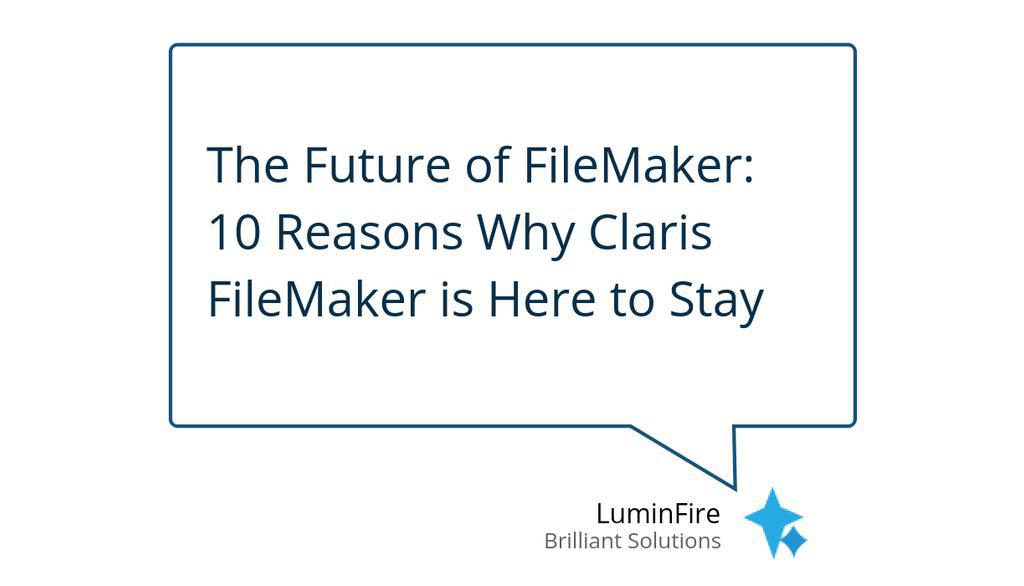 LuminFire's tweet image. FileMaker is an ever- evolving platform backed by a team of innovators, a strong developer community, and Apple’s support.

Read more 👉 luminfire.com/2025/01/15/fut…

#Claris #CustomSoftware #BusinessSoftware