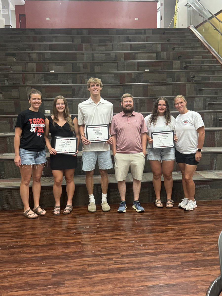 Congrats to Courtney Clabough (Track &amp; Field), Owen Horeni (Track &amp; Field), and Kayla Kersting (Softball) on earning All-State Honors! Thanks to our school board for recognizing their talent, hard work, and example of all-around excellence!